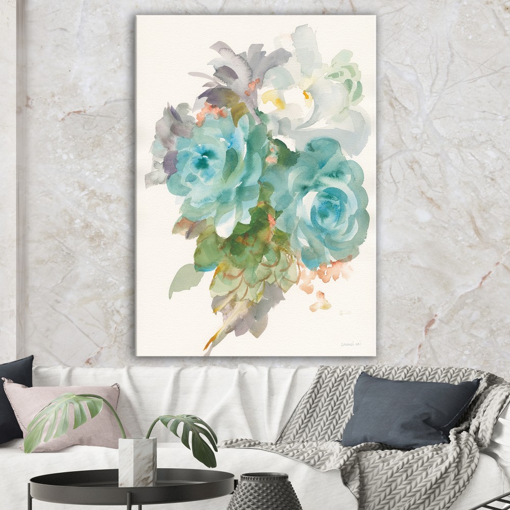 Designart Multicolor French Bouquet Ii Farmhouse Canvas Artwork